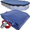 Robelle 21 x 41 ft Industrial Ultra Oval Pool Cover for Above Ground Pools, 45' x 25'
