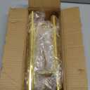 10 Inch Furniture Legs Gold Coffee Table Feet, Mid-Century Metal Furniture Leg for Sofa Cabinet Ottoman, Set of 4 Side Mounted Style Home DIY Replacement Feet