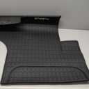 Floor Mats Fit for Kenworth T680 T880 W990S or Peterbilt 579 567 Trucks, Floor Rubber Mats for All-Weather Non-Slip Black (3PCs)