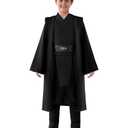 Spooktacular Creations Kids Knight Costume, Boys Tunic Hooded Cape, Halloween Cosplay Robe Uniform with Belt, Pants, Shoe Covers for Child Halloween Role Play Parties, Size M