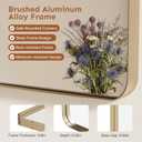 Kosmonia 30x24 Inch Bathroom Vanity Mirror Brushed Champagne Gold