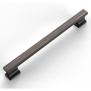 Amerdeco 10 Pack Oil Rubbed Bronze Cabinet Pulls 7 Inch Hole Centers Kitchen Cabinet Handles Cabinet Hardware Kitchen Handles for Cabinets Cupboard Handles Drawer Pulls ZH00013