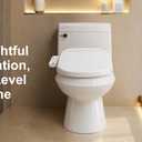 ZMJH Round Smart Toilet Seat with Bidet, Heated Seat, Warm Water Wash
