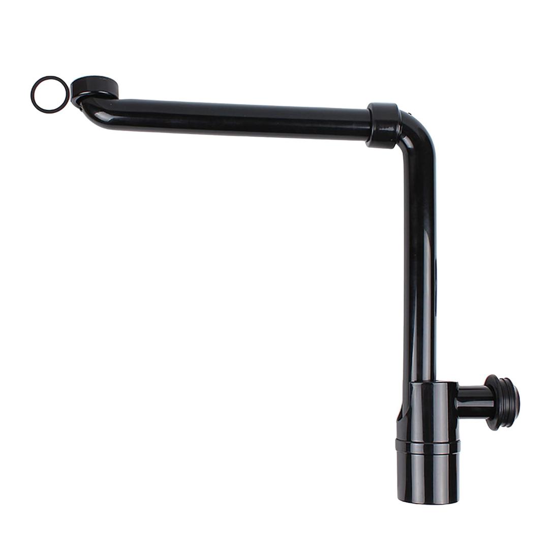 Adjustable Sink Drain Trap 1-1/4Inch Space Saving Sink Waste Trap Bathroom Drain Pipe Rotating Sink Waste Trap