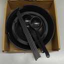 Vivimee Unbreakable Japanese Style Ramen Bowl Set of 2, 37oz Black Large Matte Melamine Bowls and Spoons Set with Chopsticks & Saucers for Pho Thai Miso Udon Soup Noodles or Asian Food