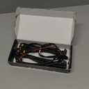 4PCS Car Grille Lights, Bright Amber LED Grill Lights with Wiring Harness, Waterproof Front Grill Trim Lamps, Vehicle Exterior Grille Lamps Compatible with F150 F250 F350 (Black+Yellow)