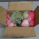 BLEUM CADE Artificial Flowers for Outdoors, 24 Bundles Faux Plants Outdoor Artificial Flowers for Decoration, UV Resistant Fake Flowers Artificial Plants & Flowers for Outdoors Garden Decor