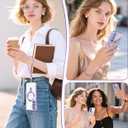 Magnetic for Samsung Galaxy S25 FE 5G Case + 2X Screen Protectors,Luxury Plated Gold Edge [Glitter Card&Wrist Strap] Slim Soft Crystal Clear TPU Shockproof Case Cover for S25 FE-Light Purple