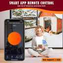 Chicken Coop Heater for Winter with Remote APP Control, 30''x12'' Large Foldable Chicken Heaters Warmer Inside Coop with Adjustable Timer Temp, 180W Safe Flat Panel Radiant Heater for Chickens Coops