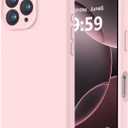 LOVE 3000 Designed for iPhone 16 Pro Case, Premium Silicone with [Soft Anti-Scratch Microfiber Lining] Shockproof Protective Phone Case for Men Women Girls 6.3", Chalk Pink