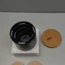 Black Canister Sets for Kitchen, 3pcs Ceramic Canisters with Airtight Wooden Lid, Food Storage Jar, Large Kitchen Storage Containers for Serving Coffee Beans, Tea, Sugar, Salt, Spices