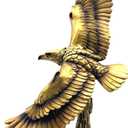 13 Inch Resin Eagle Statue Sculpture Frgurine Gift for Home Office Living Room Desktop Display Decorative Decoration