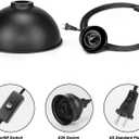 Plug in Pendant Light, 15FT Hanging Lights with Plug in Cord, On/Off Switch, Industrial Pendant Light with Plug in Cord, Metal Hanging Lamps for Living Room, Kitchen, Dining Room, Bedroom