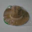 Lanzom Women Wide Brim Straw Panama Roll up Hat Fedora Beach Sun Hat UPF50+ (One Size-Small, Beige/Brown)