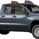 DIY-MotoShield Pro Premium Professional 1.5Mil Precut Nano Carbon Window Tint Film for 2019-2021 Chevy Silverado 1500 LD Double Cab (Front Driver/Passenger 25%)