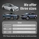 Universal SUV Half Car Cover,Windshield Body Cover Winter Auto Top Snow Ice Cover, Car Hail Protector Sunroof Cover, Waterproof Car Body Guard Cover Fit All Weather (SUV-M)