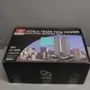 Architecture World Trade Center Twin Towers Building Bricks, 1:800 World Landmark New York City Buildings, Modular Skyline Model Kit for Adults, Designed by SPBrix- 7121 Pieces
