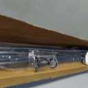 Tension Curtain Rod 51-165 Inch, Extra Long Curtain Rod No Drilling for Window or Bathroom, Outdoor Curtain Rods for Patio, Easy to Install, Never Rust, Rod Diameter 1.26 Inches-Black