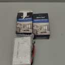 BESTTEN 2 Pack Dimmer Light Switch, Universal Lighting Control, Single Pole or 3 Way, Compatible with LED Dimmable Lamp, CFL, Incandescent, Halogen Bulb, Decorator Wallplate Included, UL Listed, White (Standard)