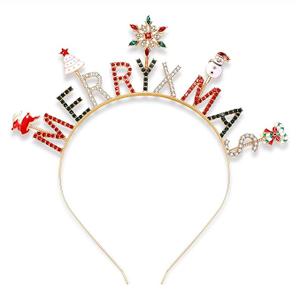 Christmas Headbands Xmas Rhinestone Snowflake Hairbands Crystal MERRY XMAS Crown Hair Hoop Reindeer Antlers Headpiece
Amazon's Choice