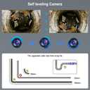 Sewer Camera with Self-Leveling 100ft Plumbing Snake, 9" AHD Screen for Plumber, Homeowners