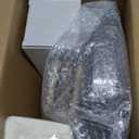 Rubtlamp 175 Pcs Plastic Dinnerware Set (25 Guests), Clear And Gold Plastic Plates, Hammered Party Plates Include Dinner Platos, Dessert Platos, Cups, Gold Cutlery Set And Napkins for Party