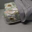 AIKASY 6 Piece Floral Comforter Set Twin Size - Soft Microfiber Bed in a Bag with Sheet Set for All Seasons - Green Flower Botanical Design - Reversible Bedding Set