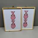Holiday Home 8-inch Block Sign Picture Valentines Day - XOXO, Pack of 2.
