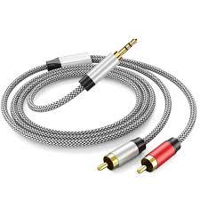3.5mm to 2RCA Audio Cable 3ft, Auxiliary Adapter,Stereo Splitter Cable AUX, RCA Y Cord for Smartphone,Speakers,Tablet,HDTV,MP3 Player