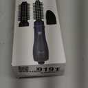 Aima Beauty Blow Dryer Brush Set - 4-in-1 Round Brush Blow Dryer Adds Shine, Smooth, Curl & Volume for Short to Medium Hair, Interchangeable 1” & 1.25” Round Barrel, Ionic Frizz Control, Prussian Blue