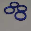 57.1 to 73.1 Hub Centric Rings (Pack of 4) Aluminium Alloy Wheel Center Rings Hubrings 73.1 to 57.1 ID=57.1mm OD=73.1mm (Blue)