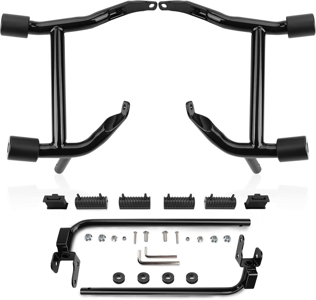 Saddlebag Guards Tip-Over Crash Bars Rails Rear Saddlebags Support Bracket Protection Kit for Touring Street Glide FLHX Road Glide Road King Electra Glide Ultra Limited CVO 2014-2026