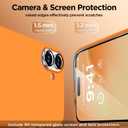 Magnetic for iPhone 16 Case, Compatible with Magsafe, Suction Cup Phone Mount, [2 Screen Protectors][Camera Lens Protector] Silicone Shockproof Protective Slim Phone Cover 6.1", Orange