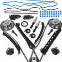 Autoround 5.4L Engine Timing Chain Kit Fit for Ford Expedition 2005-2014, F-150 2004-2010, F-250 F-350 Super Duty 2005-2010, Lincoln Navigator 2005-2014, Mark LT 2006-2008, Replace 9-0391SBVVT1