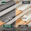 MBIGM Bullnose Carpet Stair Treads Non Slip Stair Mats for Wooden Stairs (14, Dark Grey - Diamond, 9.5" x 30")