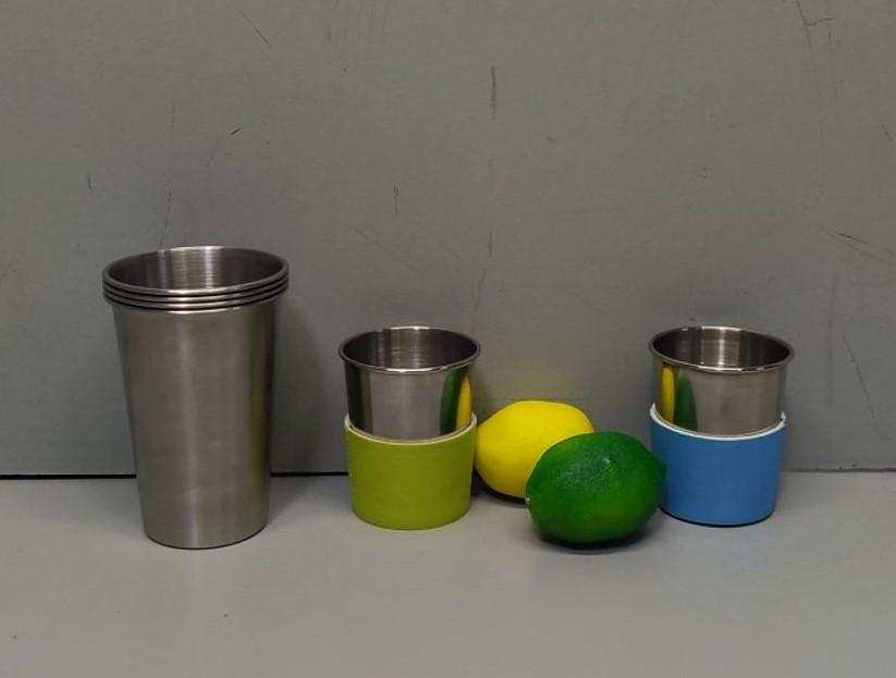 Stainless Steel Cups for Kids 3 Cups 14 Oz And 2 Cups 8 Oz