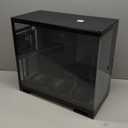 Geometric Future M5 Tempered Glass Mid Tower, E-ATX/ATX Gaming Case, 1.2mm Steel, Type C, Toolless Panels, Support 420/360 Radiator, ARGB PWM 140m Fan x 5 Pre-Installed, Black/Grey, GEO-M5F-BG