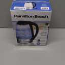 Hamilton Beach 1.7L Electric Kettle, Water Boiler & Heater, LED Indicator, Built-In Mesh Filter, Auto-Shutoff & Boil-Dry Protection, Cordless Serving, Clear Glass (40864)