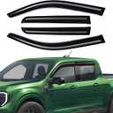 Rain Guards Compatible with Ford Maverick 2022 2023 2024 2025 2026, Tape-on Durable Side Window Visors Wind Deflectors 2022-2026 Maverick Rain Guard Black 4 PCS