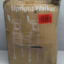 Narrow Walker Folding Upright Walker - with Removable Armrests, 450LBS Heavy Duty, Width & Height Adjustable Narrow Walkers for Seniors, Disabled, Bariatric