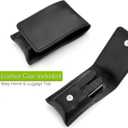 Portable Folding Ingrown Toenail Clippers for Men Thick Toenails, Business Travel Ultra Sharp Toe Nail Clippers for Seniors, Adult, Podiatrist, Heavy Duty Stainless Steel, Black