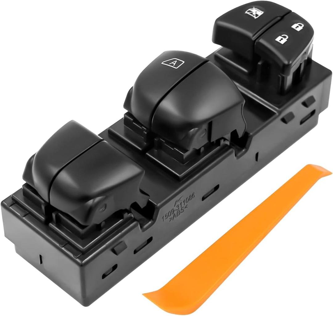 Driver Side Master Power Window Switch Compatible with Nissan Juke 2011-2017, NissanTiida/Sylphy 2012-2016, Nissan Altima/Sentra/Leaf/Rogue 2013-2018,25401-3TA5A, 25401-3SH1A25401-3NF0A