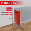 FONUNO Vinyl Wall Base Rubber Baseboard Molding Trim Self Adhesive 3" Wide, 3in x 100ft