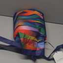 Wenqik 4 Pcs Boho Rattan Plant Stand Woven Wicker Round Riser Stand Indoor Rustic Farmhouse Natural Circle Plant Pedestal Round Accent Centerpiece for Home Kitchen Office Display, 2 Size