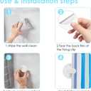 10 Pack Shower Splash Clips for Curtain, Self Adhesive Shower Curtain Clips, Guard Splash Curtain Clips,Windproof Stop Protect Clips Clamp (5.5 cm/2.2 inches)
