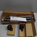 KAMANINA Curtain Rods for Windows 72 to 144 Inches (6-12ft) Long Heavy Duty Curtain Rod, 7/8 Inch Adjustable Decorative Drapery Rods with Netted Texture Finials, Bronze, Size: 32-144"