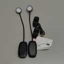 2 Pack 10 LED Rechargeable Book Light for Reading in Bed - Eye Caring 3 Color Temperatures, 3 Adjustable Brightness, Long Runtime Small Lightweight Clip On Book Reading Light for Studying (Black+Black)