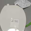 KOHLER 20110-96 Brevia, Slow Close Toilet Seat, Elongated Toilet Seat, Grip-Tight Bumpers Quick-Attach Hardware, Biscuit