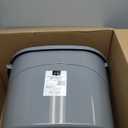 Amazon Basics Large Cat Litter Box with High Sides, Top Entry, Includes Scoop, 20.5 x 14.75 x 14.38 inches, Grey