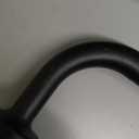 Black Curtain Rods for Windows 100-150",1 Inch Disc Wrap Around Curtain Rod with Aluminum Finials and Brackets,No Screw Disassembly Adjustable Blackout Curved Room Darkening Curtain Rod